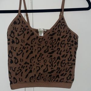 Bozzolo Womens Cheetah Crop Top